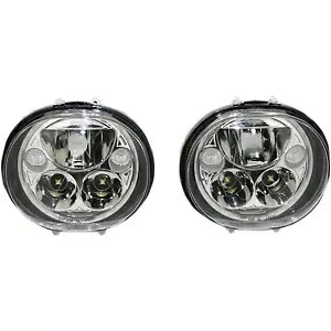 カスタム ダイナミクス LED ヘッドライト - 5-3/4 インチ - クローム - ペア CDTB-575OV-C CUSTOM DYNAMICS LED HEADLIGHT - 5-3/4" - CHROME - PAIR CDTB-575OV-C 【並行輸入品】|カスタムパーツ WORLD倉庫