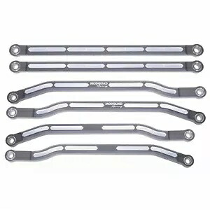 Modquad アルミニウム ハイクリアランス ラジアス ロッド - グレー - 72 インチ CA-RRHC-X3RS-G Modquad Aluminum High-Clearance Radius Rods - Grey - 72\