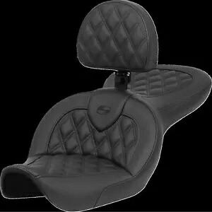 Saddlemen Explorer? ロードソファシート - 背もたれ付き - 格子ステッチ 896-05-182BR Saddlemen Explorer? Road Sofa Seat - with Backrest - Lattice Stitch 896-05-182BR 【並行輸入品】