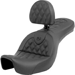 Roadsofa? シート - 格子ステッチ - 背もたれ付き - FXD '06-'17 806-04-182BR Roadsofa? Seat - Lattice Stitch - with Backrest - FXD '06-'17 806-04-182BR 【並行輸入品】