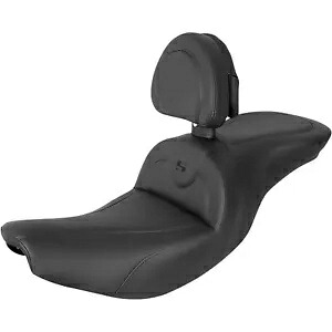 RoadSofa? シート - 背もたれ付き - インディアン '14-'23 用 ブラック ステッチ I14-07-187BR RoadSofa? Seat - with Backrest - Black Stitching for Indian '14-'23 I14-07-187BR 【並行輸入品】