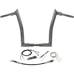Fat Baggers ハンドルバー キット - ポインテッド トップ - 14 インチ - クロム 809614 Fat Baggers Handlebar Kit - Pointed Top - 14" - Chrome 809614 【並行輸入品】｜カスタムパーツ WORLD倉庫
