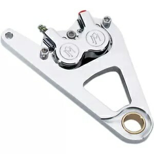 シングルディスク キャリパー - フロント - クローム - スプリンガー '00-07 1230-0017-CH Single Disc Caliper - Front - Chrome - Springer '00-07 1230-0017-CH 【並行輸入品】