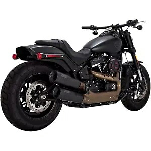 バンス アンド ハインズ ブラック ハイアウトプット マフラー 46547 Vance And Hines Black Hi-Output Mufflers 46547 【並行輸入品】｜カスタムパーツ WORLD倉庫 108,295円
