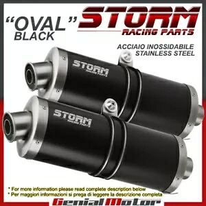 排気ストーム by Mivv マフラー オーバル Nero スチール スズキ Sv 1000 2003 03用 Exhaust Storm by Mivv Mufflers Oval Nero Steel for Suzuki Sv 1000 2003 03 【並行輸入品】