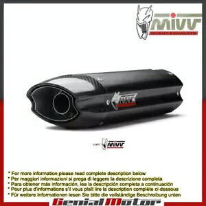 Mivv 排気マフラー Suono ブラック アンダーシート ホンダ CBR 600 Rr 2013 - 2016用 Mivv Exhaust Muffler Suono Black Underseat for Honda Cbr 600 Rr 2013 - 2016 【並行輸入品】