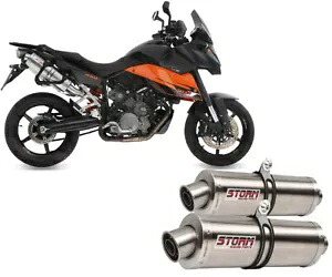 排気ストーム by Mivv マフラー オーバルスチール Ktm 990 スーパーモト Smt 2009 - 2013 用 Exhaust Storm by Mivv Mufflers Oval Steel for Ktm 990 Supermoto Smt 2009 - 2013 【並行輸入品】｜カスタムパーツ WORLD倉庫