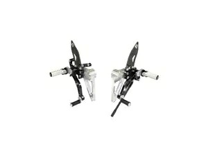 調節可能なリアセット シルバーブラック Ducabike Ducati Monster S2r 2005 - 2007用 Adjustable Rearset Silver-black Ducabike For Ducati Monster S2r 2005 - 2007 【並行輸入品】|カスタムパーツ WORLD倉庫
