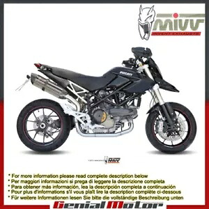 Mivv 排気マフラー Suono ステンレス鋼 Ducati ハイパーモタード 1100 2007 - 2009 Mivv Exhaust Muffler Suono Stainless Steel Ducati Hypermotard 1100 2007 - 2009 【並行輸入品】