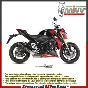 Mivv 排気マフラー Suono ブラック ステンレススチール スズキ GSX-S 1000 2015 - 2018 Mivv Exhaust Muffler Suono Black Stainless Steel Suzuki Gsx-S 1000 2015 - 2018 【並行輸入品】｜カスタムパーツ WORLD倉庫