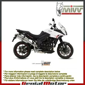 Mivv 排気マフラー スピードエッジ スチール トライアンフ タイガー 1050 スポーツ 2013 - 2015用 Mivv Exhaust Muffler Speed Edge Steel for Triumph Tiger 1050 Sport 2013 - 2015 【並行輸入品】