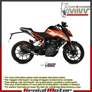 Mivv 排気マフラー Suono ブラック ステンレススチール Ktm 125 Duke 2017 - 2018用 Mivv Exhaust Muffler Suono Black Stainless Steel for Ktm 125 Duke 2017 - 2018 【並行輸入品】｜カスタムパーツ WORLD倉庫