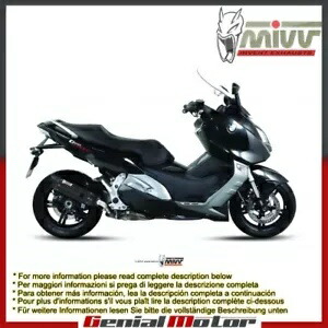 Mivv 排気マフラー Suono ブラック ステンレス鋼 Bmw C 600 スポーツ 2012 - 2015 用 Mivv Exhaust Muffler Suono Black Stainless Steel for Bmw C 600 Sport 2012 - 2015 【並行輸入品】