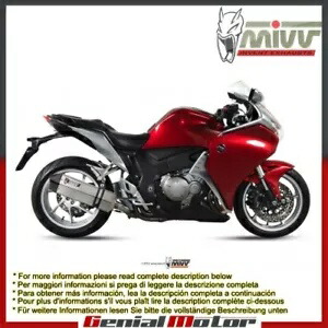 Mivv 排気マフラー スピードエッジ ステンレススチール ホンダ Vfr 1200 2010 - 2016用 Mivv Exhaust Muffler Speed Edge Stainless Steel for Honda Vfr 1200 2010 - 2016 【並行輸入品】