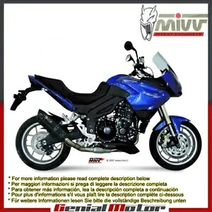 Mivv 排気マフラー Suono ブラック スチール ロー トライアンフ タイガー 1050 2007 - 2013用 Mivv Exhaust Muffler Suono Black Steel Low for Triumph Tiger 1050 2007 - 2013 【並行輸入品】
