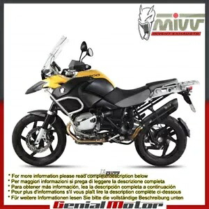 Mivv 排気マフラー Suono ブラック ステンレス鋼 Bmw R 1200 Gs 2010 - 2012用 Mivv Exhaust Muffler Suono Black Stainless Steel for Bmw R 1200 Gs 2010 - 2012 【並行輸入品】
