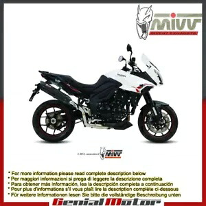 Mivv 排気マフラー Suono ブラック スチール トライアンフ タイガー 1050 スポーツ 2013 - 2015用 Mivv Exhaust Muffler Suono Black Steel for Triumph Tiger 1050 Sport 2013 - 2015 【並行輸入品】