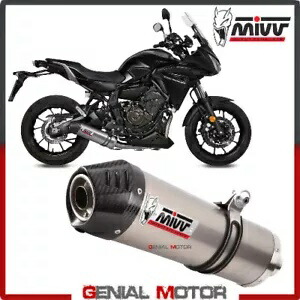 Mivv コンプリートエキゾースト オーバルチタンカーボンキャップ YAMAHA TRACER 700 GT 2016 2019 Mivv Complete Exhaust Oval Titanium Carbon Cap YAMAHA TRACER 700 GT 2016 2019 【並行輸入品】