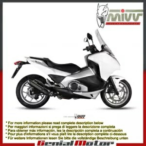 Mivv 排気マフラー Suono ブラック ステンレススチール ホンダ インテグラ 700 2012 - 2013 Mivv Exhaust Muffler Suono Black Stainless Steel Honda Integra 700 2012 - 2013 【並行輸入品】