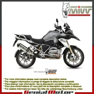 Mivv 排気マフラー スピードエッジ ステンレススチール BMW R 1200 Gs 2013 - 2018用 Mivv Exhaust Muffler Speed Edge Stainless Steel for Bmw R 1200 Gs 2013 - 2018 【並行輸入品】｜カスタムパーツ WORLD倉庫