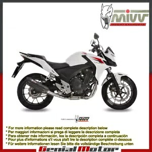 Mivv 排気マフラー Suono ブラック ステンレススチール ホンダ CB 500 F X 2013 - 2015 Mivv Exhaust Muffler Suono Black Stainless Steel Honda Cb 500 F X 2013 - 2015 【並行輸入品】