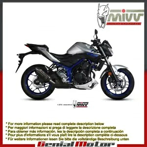 Mivv 排気マフラー Suono ブラック ステンレススチール ヤマハ Mt-03 2016 - 2018用 Mivv Exhaust Muffler Suono Black Stainless Steel for Yamaha Mt-03 2016 - 2018 【並行輸入品】｜カスタムパーツ WORLD倉庫