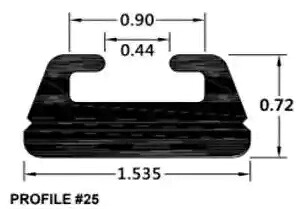 SP1 ブラック 交換用スライド プロファイル 25 Ski-Doo MXZ 500 98-01 SP1 Black Replacement Slide Profile 25 Ski-Doo MXZ 500 98-01 【並行輸入品】