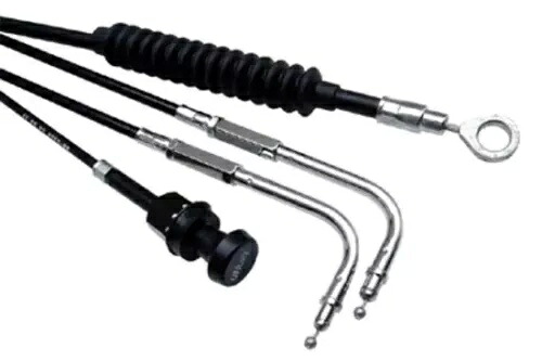 Motion Pro ブラックビニール スロットルケーブル+6インチ ハーレークラシック 02-07 Motion Pro Black Vinyl Throttle Cable+6in Harley Classic 02-07 【並行輸入品】