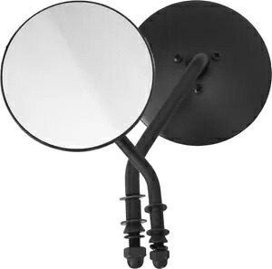 ハードドライブ ブラック 4 インチ 左ラウンド サイドミラー ハーレー ウルトラ クラシック 89-18 Harddrive Black 4in Left Round Side Mirror Harley Ultra Classic 89-18 【並行輸入品】