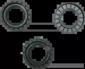 Moose リアアクスル ディファレンシャル シールのみキット ヤマハ グリズリー 550 4x4 09-14 Moose Rear Axle Differential Seals Only Kit Yamaha Grizzly 550 4x4 09-14 【並行輸入品】