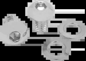 マスタング クローム 1/2-13 ソロシート サイド取り付けボルト ペア ソフテイル デラックス 05-07 Mustang Chrome 1/2-13 Solo Seat Side Mounting Bolt Pair Softail Deluxe 05-07 【並行輸入品】