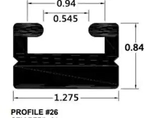 SP1 ブラック 交換用スライド プロファイル 26 Polaris スイッチバック 600 136 インチ 11 SP1 Black Replacement Slide Profile 26 Polaris SwitchBack 600 136in 11 【並行輸入品】