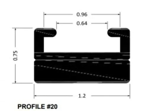 SP1 ブラック 交換用スライド プロファイル 20 56 インチ ヤマハ SX700R 01 SP1 Black Replacement Slide Profile 20 56in Yamaha SX700R 01 【並行輸入品】