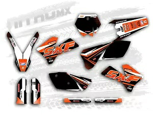 NitroMX グラフィックセット KTM SX SXF 125 250 450 525 2005 2006 装飾ステッカー- NitroMX Graphics Set for KTM SX SXF 125 250 450 525 2005 2006 Decor Sticker- 【並行輸入品】 50,160円