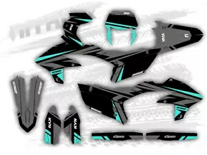 グラフィックセットはヤマハ WR450F WR 450F 2024 2025 WRF デカールステッカーに適合します。 Graphics Set Fits Yamaha WR450F WR 450F 2024 2025 WRF Decal Sticker- 【並行輸入品】