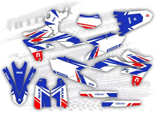 グラフィックセットはヤマハ WR450F WR 450F 2016 2017 2018 WRF デカールステッカーに適合します。 Graphics Set Fits Yamaha WR450F WR 450F 2016 2017 2018 WRF Decal Sticker- 【並行輸入品】