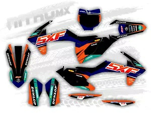 NitroMX グラフィックセット KTM SX SXF XC XCF 125 250 350 450 2016 2017 2018 装飾- NitroMX Graphics Set for KTM SX SXF XC XCF 125 250 350 450 2016 2017 2018 Decor- 【並行輸入品】