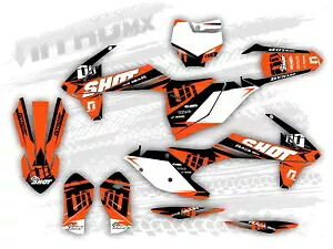 NitroMX グラフィックセット KTM SX SXF XC XCF 125 250 350 450 2016 2017 2018 装飾- NitroMX Graphics Set for KTM SX SXF XC XCF 125 250 350 450 2016 2017 2018 Decor- 【並行輸入品】