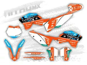 NitroMX グラフィックセット KTM SX SXF 125 250 450 2007 2008 2009 2010 装飾- NitroMX Graphics Set for KTM SX SXF 125 250 450 2007 2008 2009 2010 Decor- 【並行輸入品】