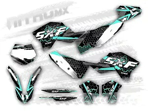NitroMX グラフィックセット KTM SX SXF 125 250 450 2007 2008 2009 2010 装飾- NitroMX Graphics Set for KTM SX SXF 125 250 450 2007 2008 2009 2010 Decor- 【並行輸入品】