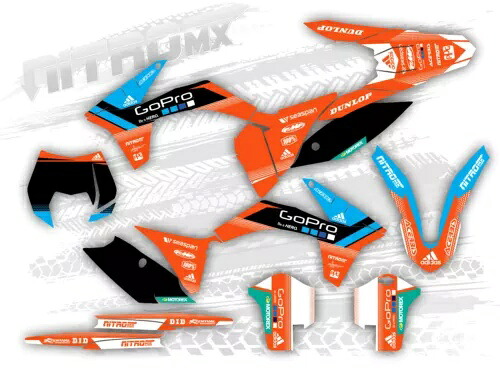 NitroMX グラフィックス KTM EXC-F 125 250 300 350 450 2012 2013 ステッカー エンデューロ- NitroMX Graphics for KTM EXC-F 125 250 300 350 450 2012 2013 Sticker Enduro- 【並行輸入品】