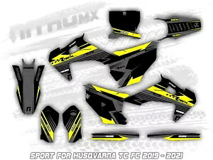 グラフィックセットは、Husqvarna TC FC FX 125 250 350 450 2019 2020 2021 2022 装飾に適合します。 Graphics Set Fits Husqvarna TC FC FX 125 250 350 450 2019 2020 2021 2022 Decor- 【並行輸入品】