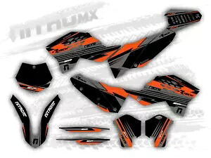 NitroMX グラフィックセット KTM SX SXF 125 250 450 2007 2008 2009 2010 装飾- NitroMX Graphics Set for KTM SX SXF 125 250 450 2007 2008 2009 2010 Decor- 【並行輸入品】
