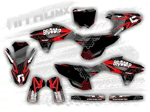 グラフィックセットはホンダ CRF 250 R CRF 250R 2022 2023 2024 装飾ステッカーに適合します。 Graphics Set Fits Honda CRF 250 R CRF 250R 2022 2023 2024 Decor Sticker- 【並行輸入品】