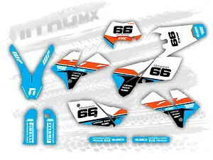 NitroMX グラフィックスセット KTM EXC EXC-F 125 250 300 450 525 2005 2006 2007 Enduro- NitroMX Graphics Set for KTM EXC EXC-F 125 250 300 450 525 2005 2006 2007 Enduro- 【並行輸入品】