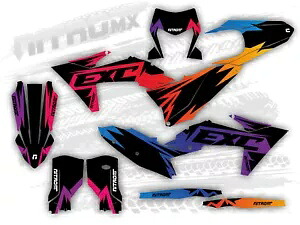 グラフィックセットは、KTM EXC EXC-F XC-W XCF-W 125 250 350 450 500 2024 2025 装飾に適合します。 Graphics Set Fits KTM EXC EXC-F XC-W XCF-W 125 250 350 450 500 2024 2025 Decor- 【並行輸入品】