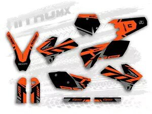 NitroMX グラフィックセット KTM SX SXF 125 250 450 525 2005 2006 装飾ステッカー- NitroMX Graphics Set for KTM SX SXF 125 250 450 525 2005 2006 Decor Sticker- 【並行輸入品】