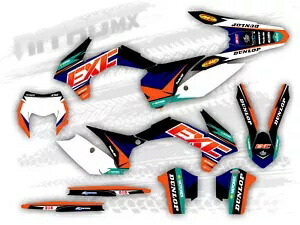 NitroMX グラフィックス KTM EXC-F 125 250 300 350 450 2014 2015 2016 エンデューロ装飾用 NitroMX Graphics for KTM EXC-F 125 250 300 350 450 2014 2015 2016 Enduro Decor- 【並行輸入品】