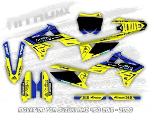 NitroMX グラフィックス SUZUKI RMZ 450 2018 2019 2020 ステッカー MX モトクロス- NitroMX Graphics for SUZUKI RMZ 450 2018 2019 2020 Sticker MX Motocross- 【並行輸入品】