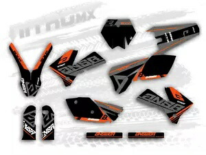 NitroMX グラフィックセット KTM SX SXF 125 250 450 525 2005 2006 装飾ステッカー- NitroMX Graphics Set for KTM SX SXF 125 250 450 525 2005 2006 Decor Sticker- 【並行輸入品】